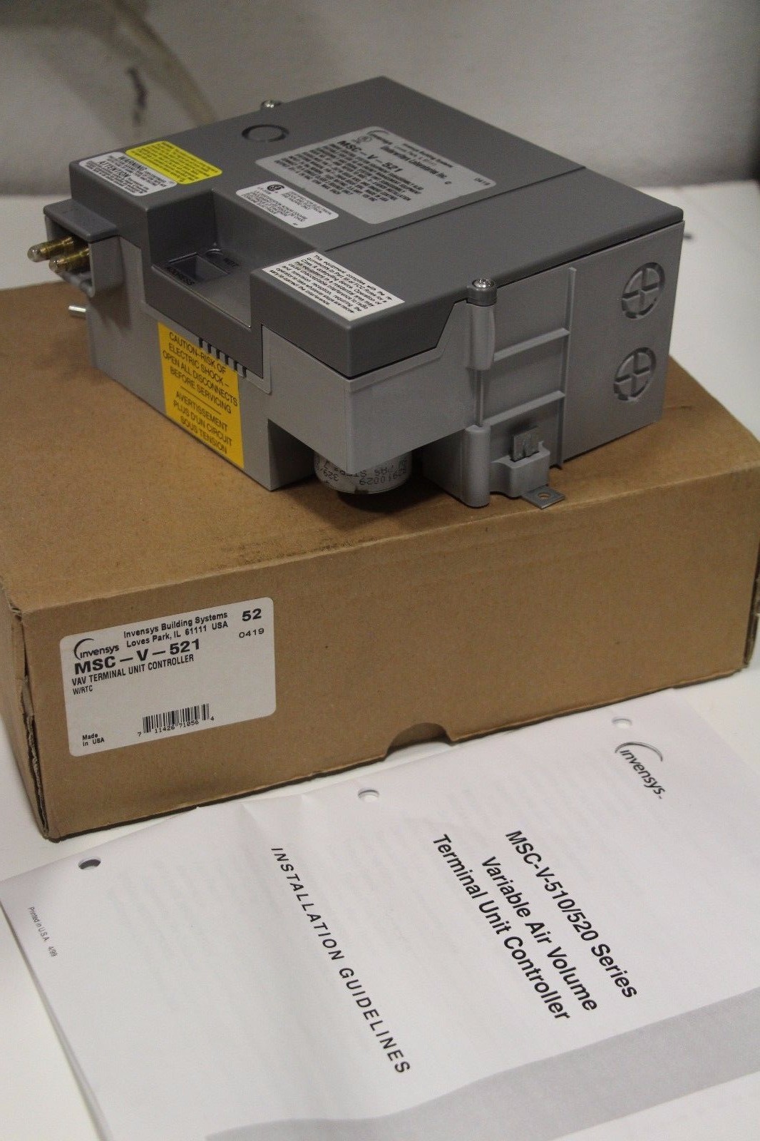 Invensys Building MSC-V-521 VAV Terminal Controller Lev-11 Unit Invensys Building MSC-V-521 VAV Terminal Controller Lev-11 Unit