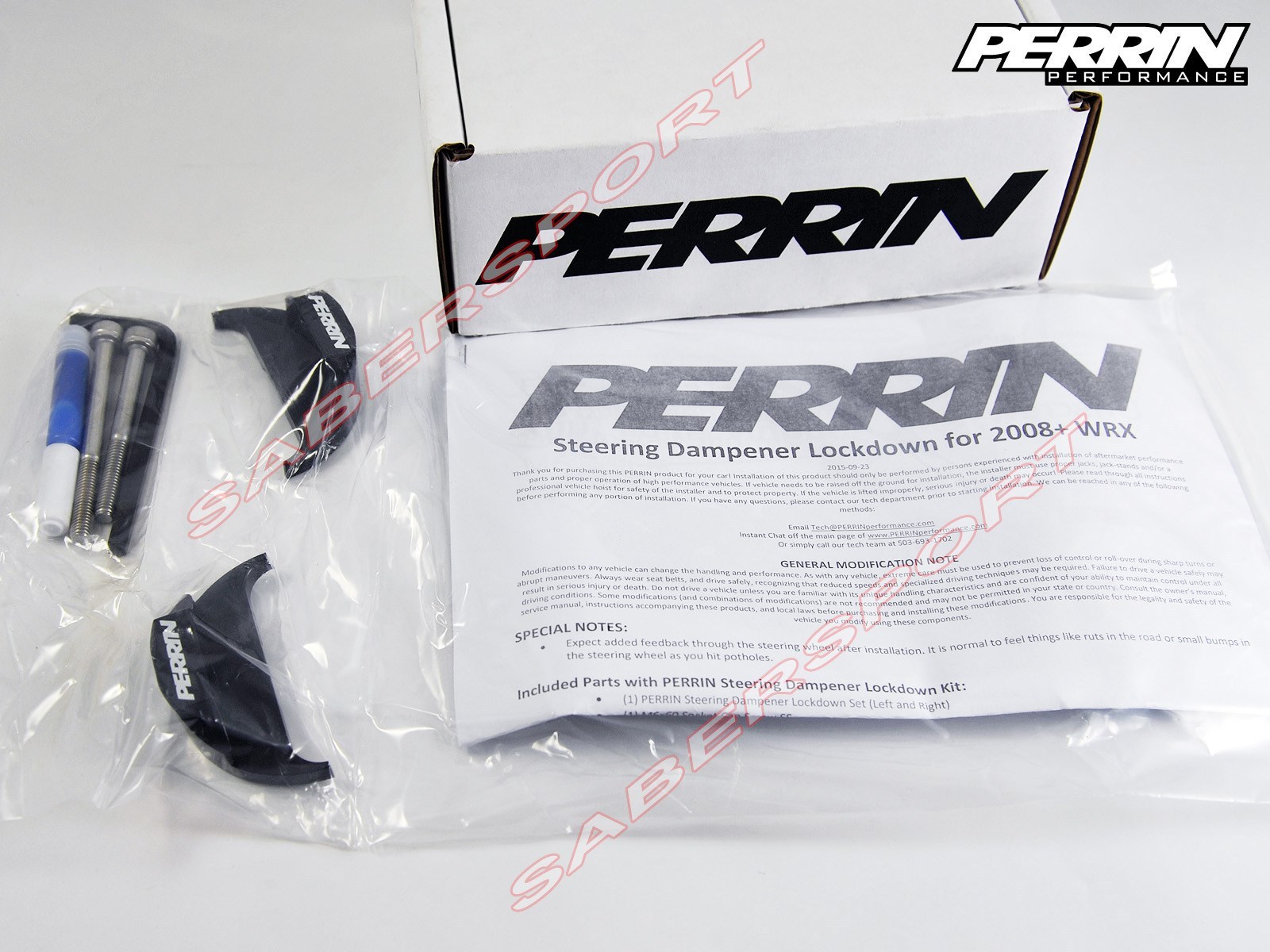 Perrin Steering Dampener Lockdown for 2008-2024 Subaru WRX & More **
