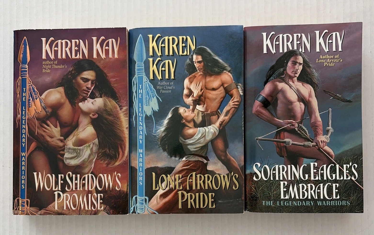 Karen Kay Paperback Romance Book Lot of 3 Legendary Warriors Series Karen Kay Paperback Romance Book Lot of 3 Legendary Warriors Series