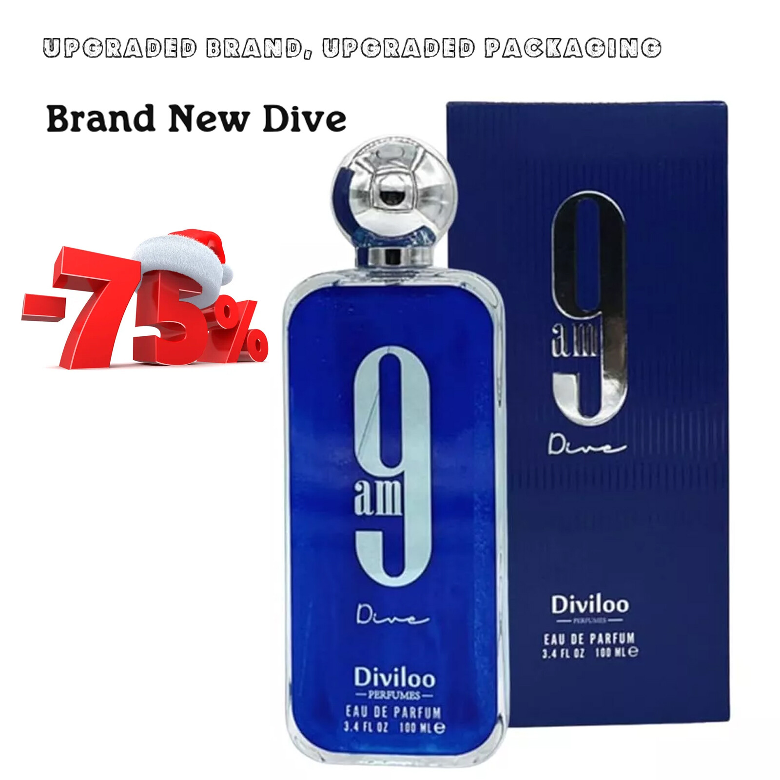 9 am Dive by Unisex Upgraded new packaging Diviloo 3.4 oz EDP Cologne Perfume 9 am Dive by Unisex Upgraded new packaging Diviloo 3.4 oz EDP Cologne Perfume
