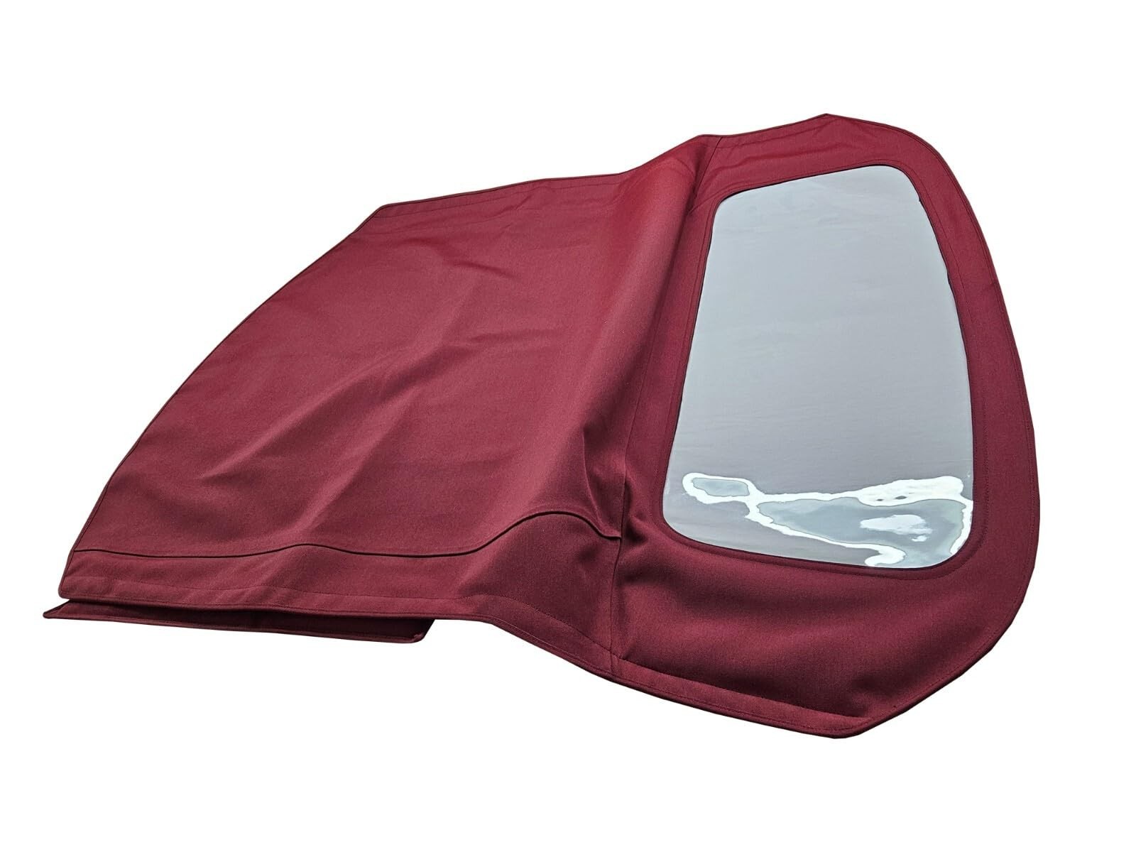 Fits 1979-1983 Fiat 124 Spider 2000 CS2 Soft Top Canvas Burgundy PlWindow Fits 1979-1983 Fiat 124 Spider 2000 CS2 Soft Top Canvas Burgundy PlWindow