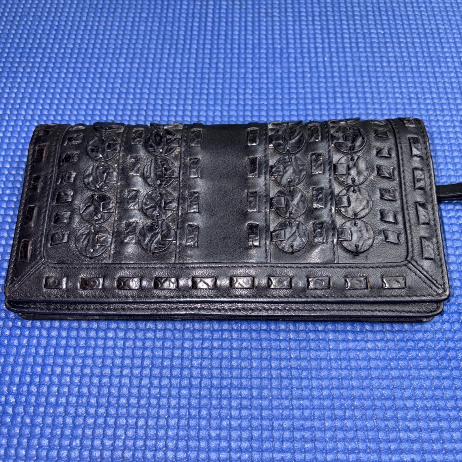 Vintage Isabella Fiore black leather wallet 7.5\ Vintage Isabella Fiore black leather wallet 7.5\