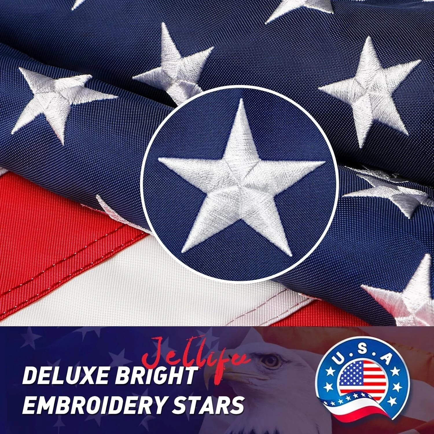 3x5 American Flag Made In USA High Wind Heavy Duty US Flags for Outdoor Durable 3x5 American Flag Made In USA High Wind Heavy Duty US Flags for Outdoor Durable