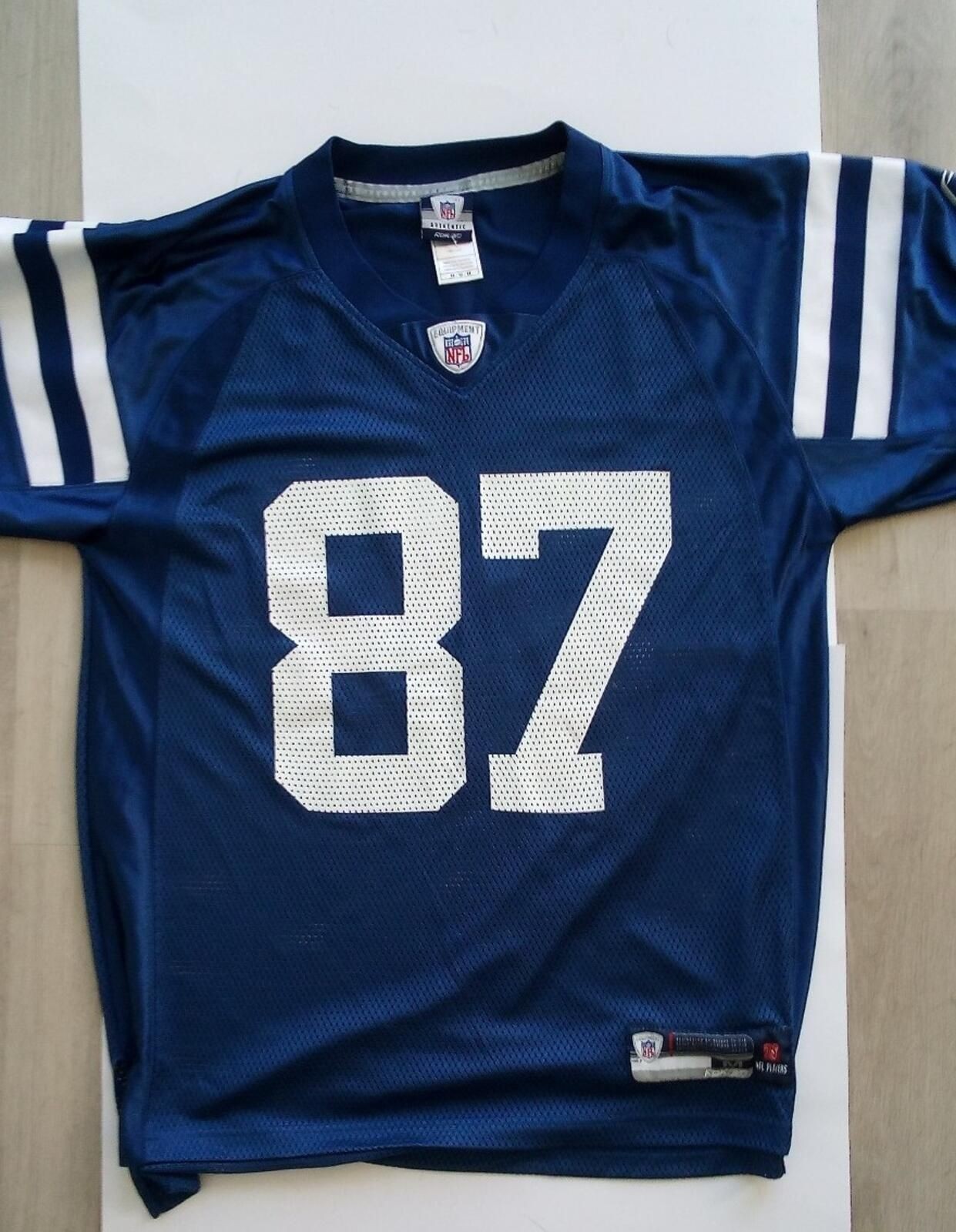 Reebok Reggie Wayne #87 Indianapolis Colts Jersey Mens M NFL Blue