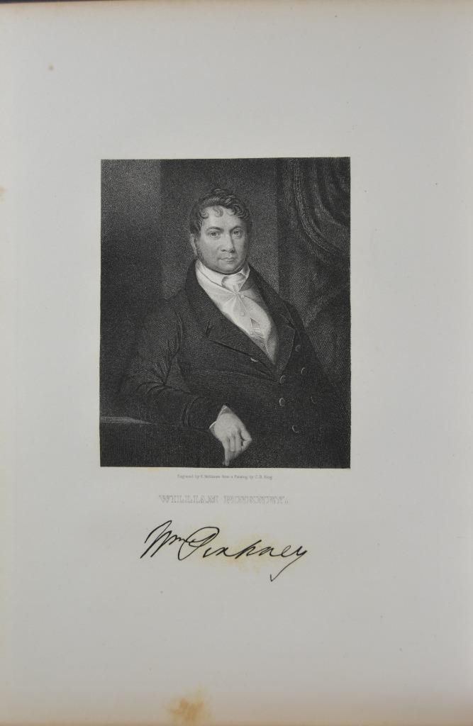 Antique Art Engraving Maryland Senator William Pinkney Original 1852 History