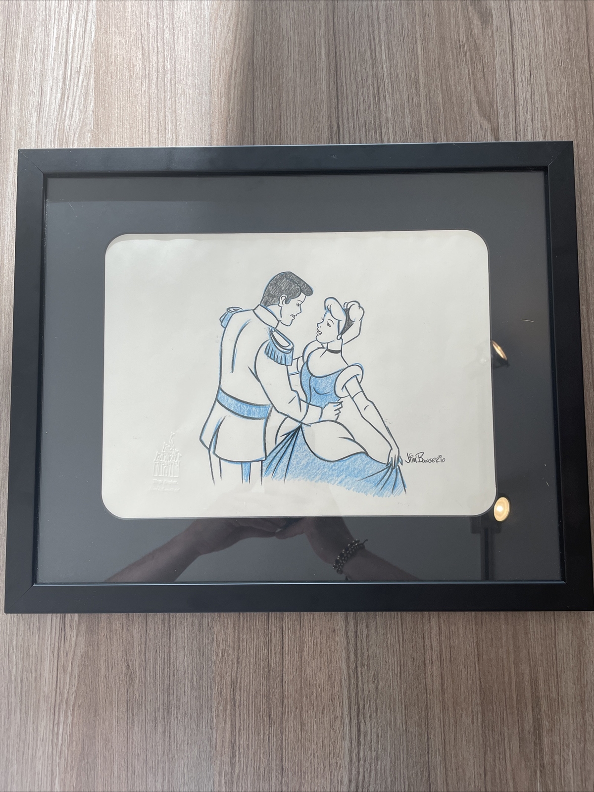 Jim Bonserio Original Art Cinderella Drawing Magic Kingdom Walt Disney Rare