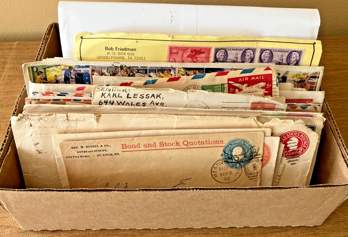 Huge Lot of 200+ US Postal History Covers, mostly pre-1970s - L@@K