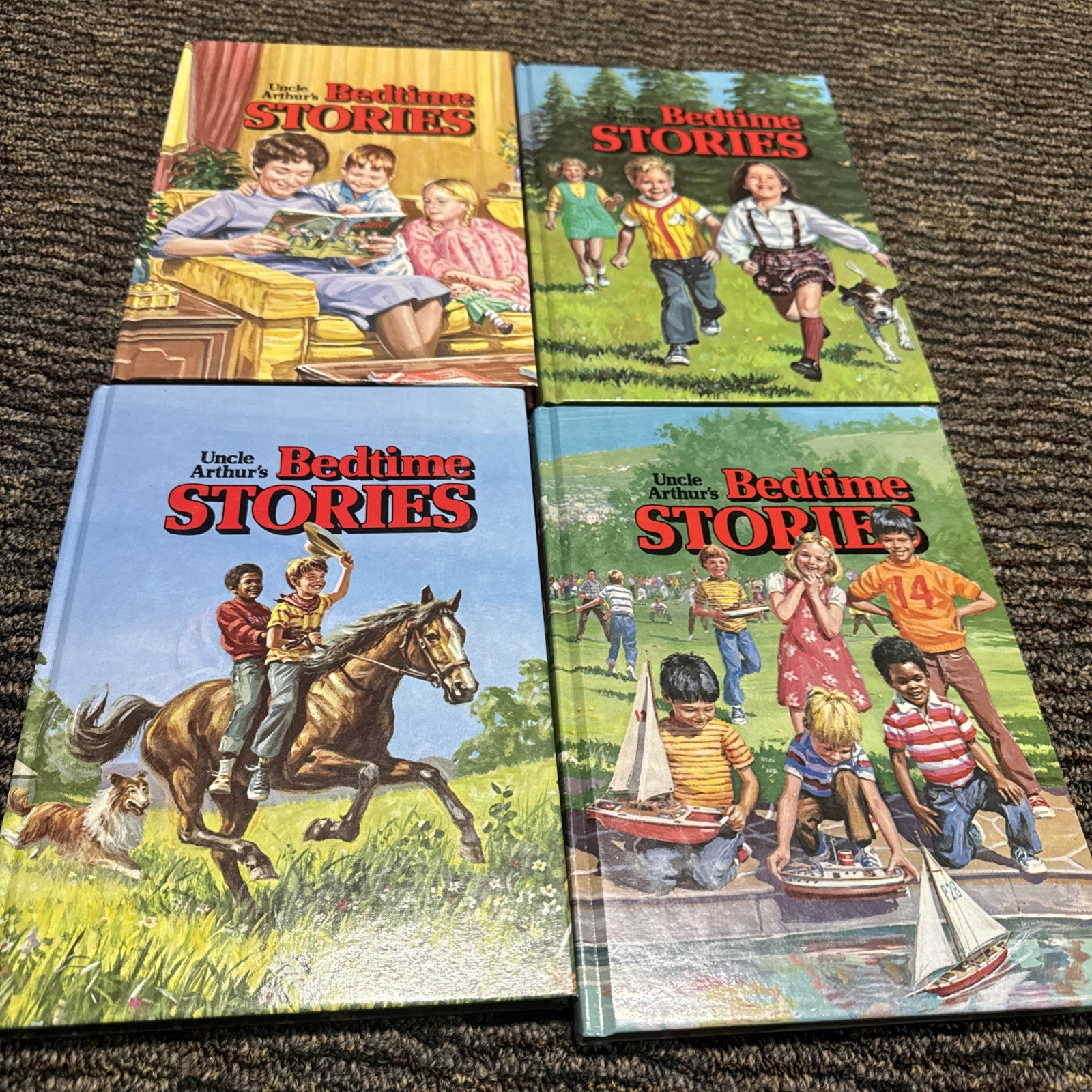 Vintage 1976 Uncle Arthur's Bedtime Stories Volume 1-4 Lot Set Vintage 1976 Uncle Arthur's Bedtime Stories Volume 1-4 Lot Set