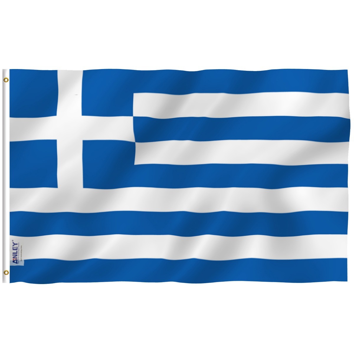 Anley Fly Breeze 3x5 Foot Greece Flag - Greek National Flags Polyester Anley Fly Breeze 3x5 Foot Greece Flag - Greek National Flags Polyester