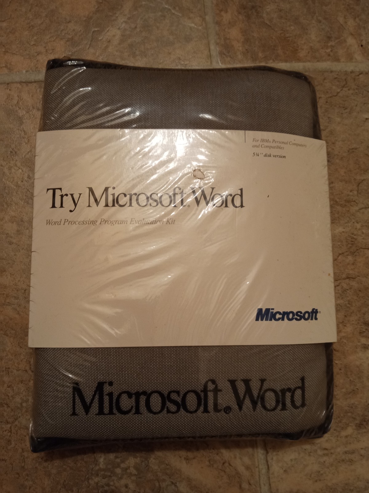 Try Microsoft Word IBM PC Program Evaluation Kit 5 1/4\ Try Microsoft Word IBM PC Program Evaluation Kit 5 1/4\