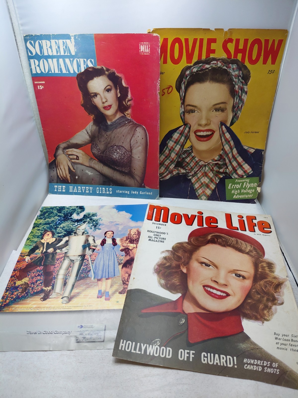 Movie Show Screen Romances Movie Life Magazine Judy Garland COVERS ONLY Movie Show Screen Romances Movie Life Magazine Judy Garland COVERS ONLY