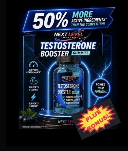 (1) Testosterone Booster Gummies, Male Enhancement, Increase Stamina, Power o
