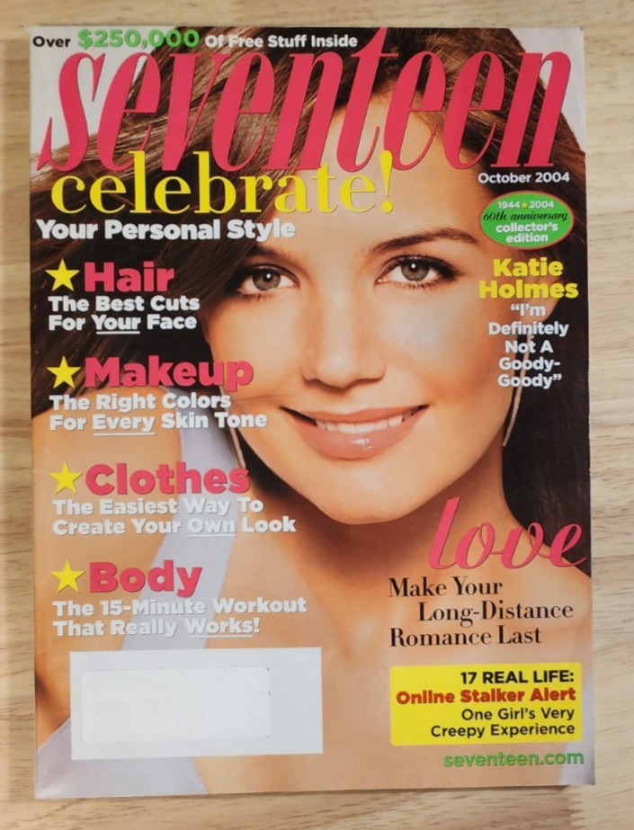 Vintage Seventeen Magazine October 2004 Katie Holmes Cover Vintage Seventeen Magazine October 2004 Katie Holmes Cover