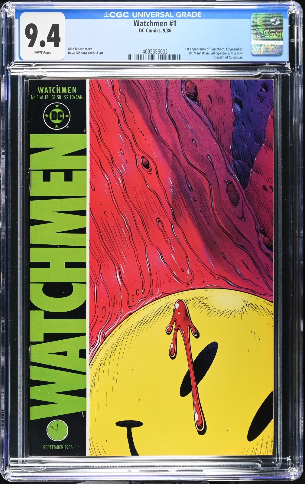 Watchmen #1 CGC 9.4 DC 1986 Alan Moore Classic White Pages M7 203 cm bin pr Watchmen #1 CGC 9.4 DC 1986 Alan Moore Classic White Pages M7 203 cm bin pr