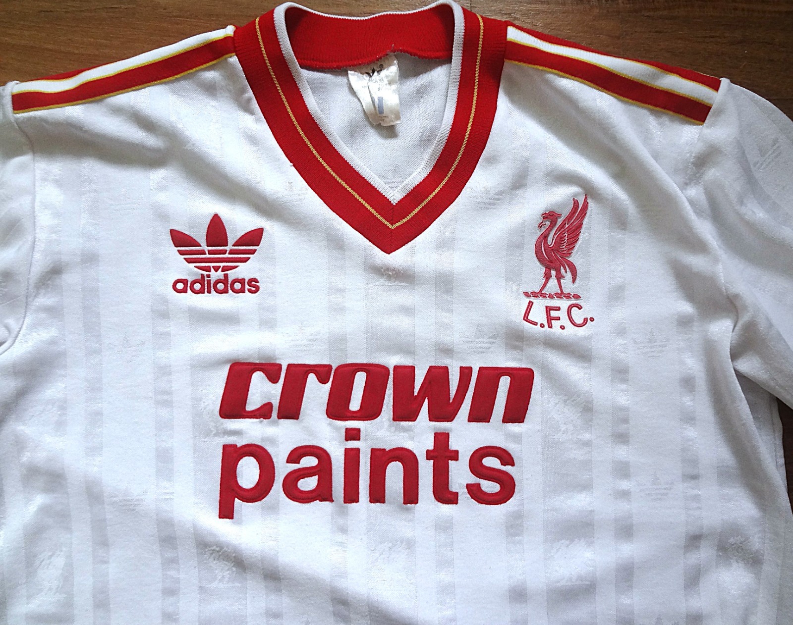 Authentic Liverpool Vintage 1985 -1987 Adidas White Away Shirt Jersey Super Rare