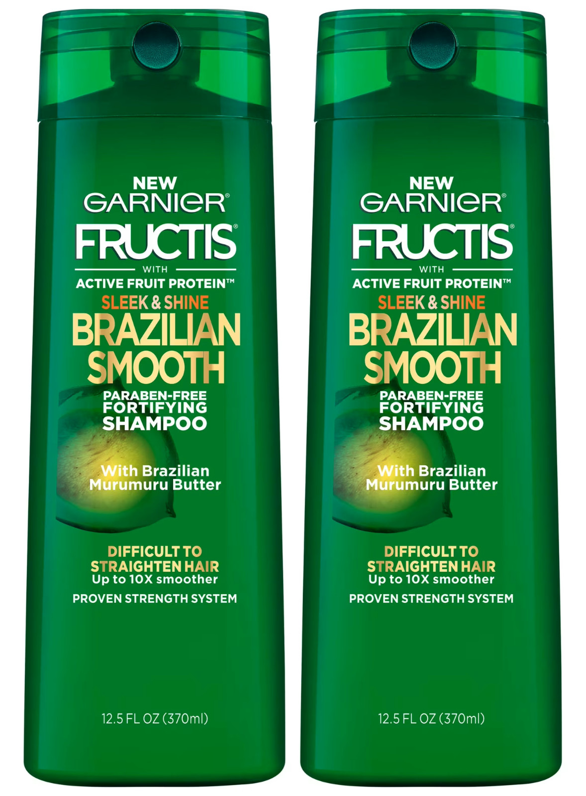 Pack 2 Garnier Fructis Sleek & Shine Brazilian Smooth Shampoo, 12.5 fl oz, RARE Pack 2 Garnier Fructis Sleek & Shine Brazilian Smooth Shampoo, 12.5 fl oz, RARE