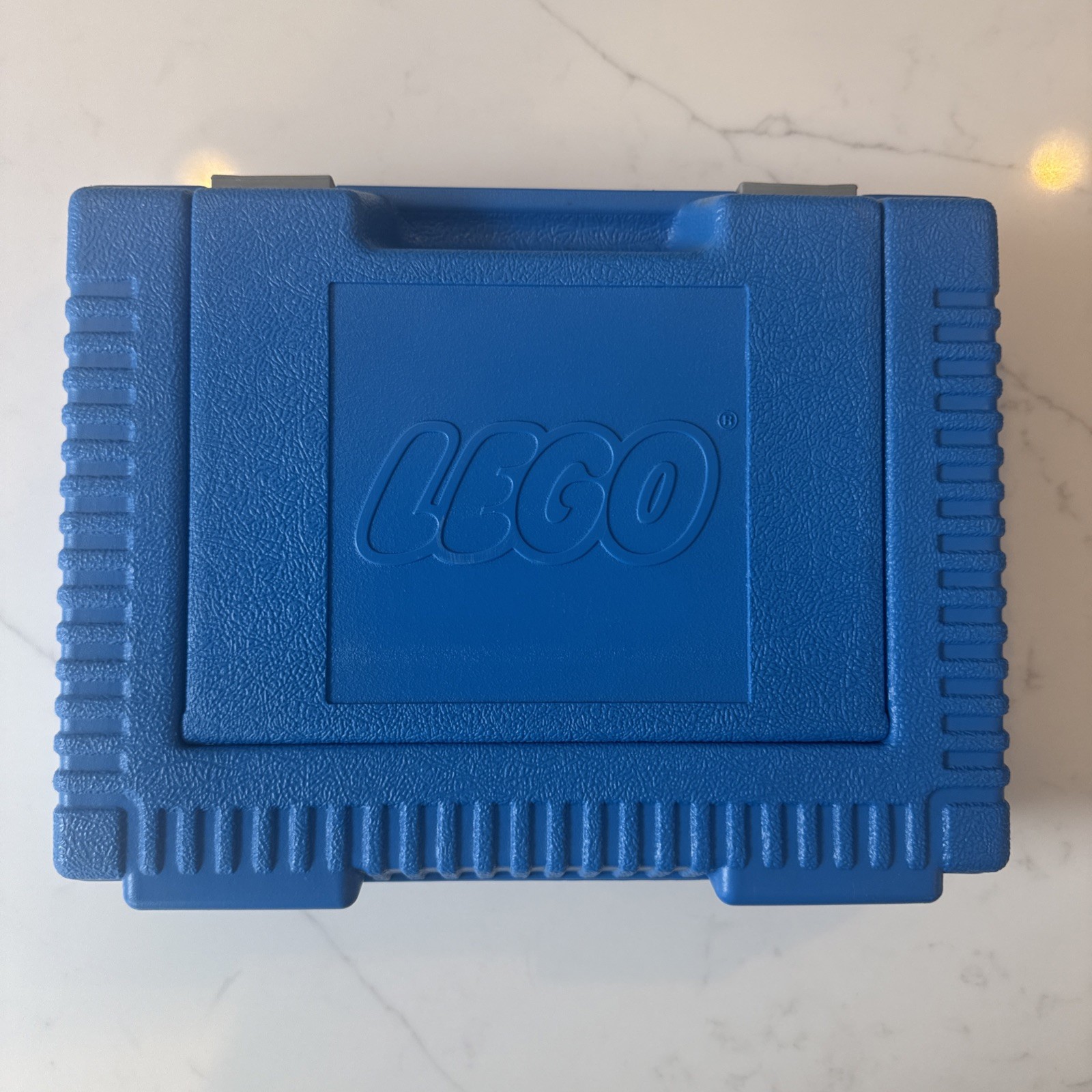 Vintage LEGO 1984 Blue Plastic Carrying Storage Case Box Briefcase Works Great Vintage LEGO 1984 Blue Plastic Carrying Storage Case Box Briefcase Works Great