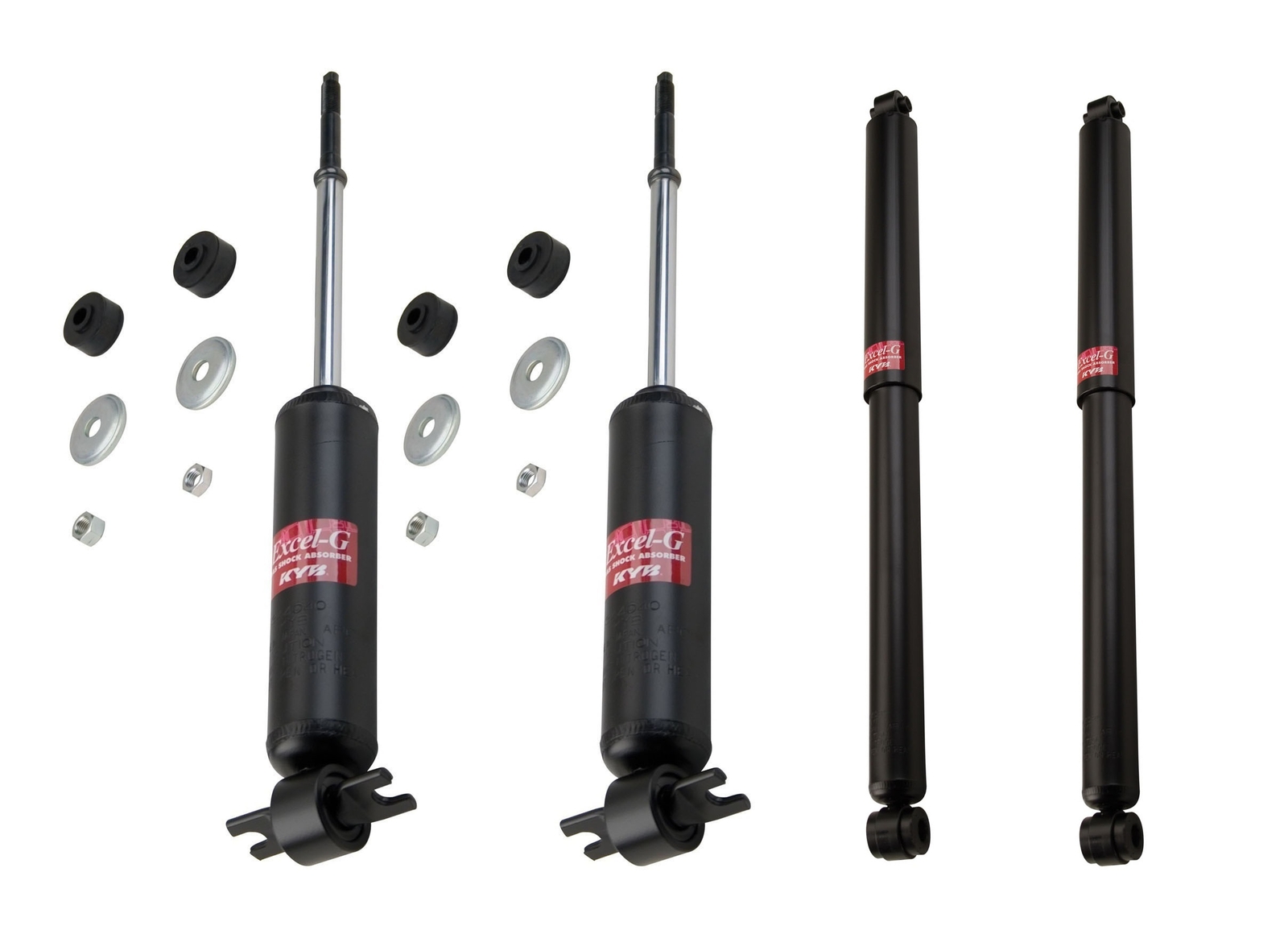 Front and Rear KYB Excel-G Shock Absorbers Kit for Chevrolet Corvette 1963-82