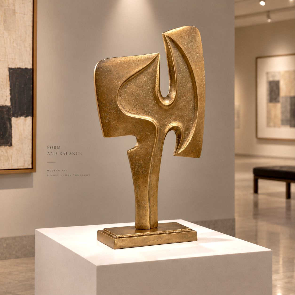 New Modern Iron Brutalist Sculpture in the Mid-Century Style of Paul Evans 16\