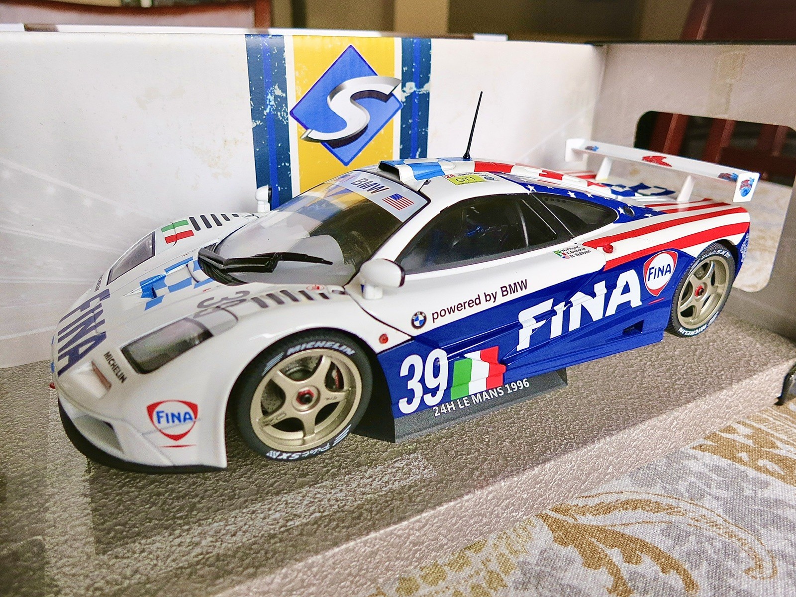 MCLAREN F1 GTR #39 8TH 24 HOURS MANS 1996 PIQUET CECOTTO SOLIDO S1804103 1:18 MCLAREN F1 GTR #39 8TH 24 HOURS MANS 1996 PIQUET CECOTTO SOLIDO S1804103 1:18