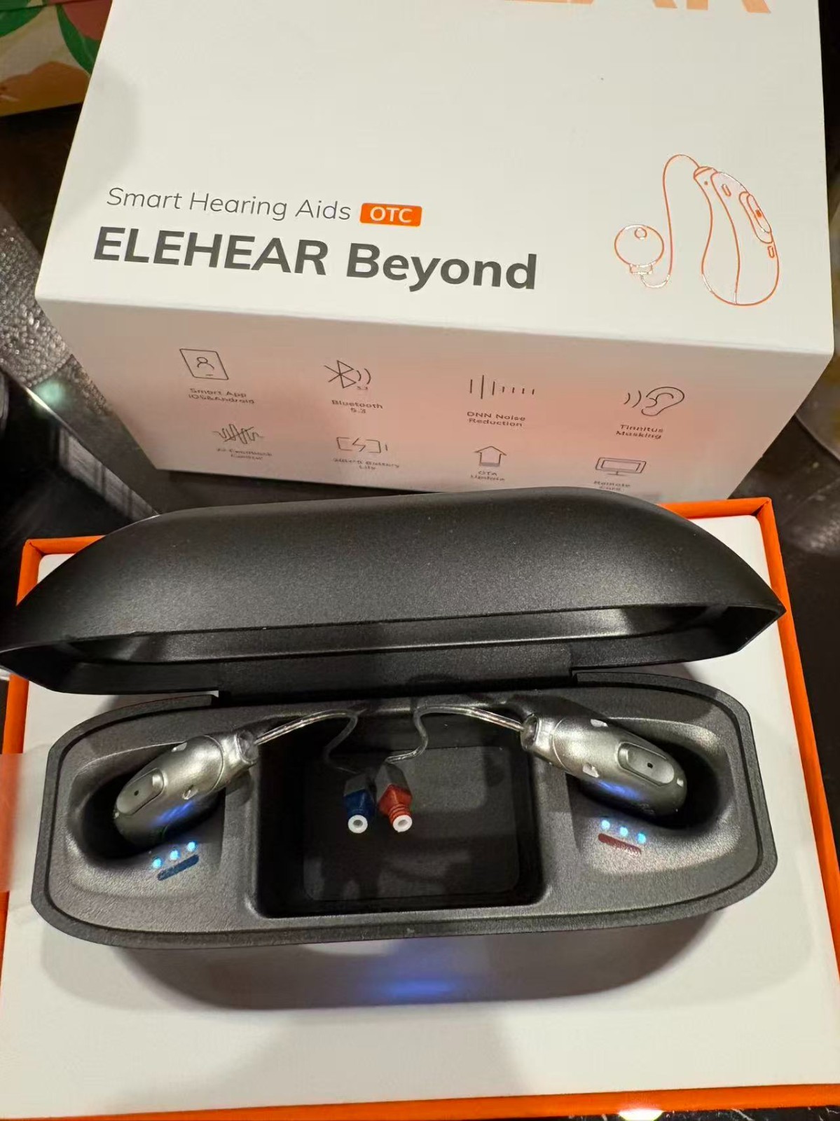 ELEHEAR Beyond OTC Smart hearing aids set, balck series Preowned ELEHEAR Beyond OTC Smart hearing aids set, balck series Preowned