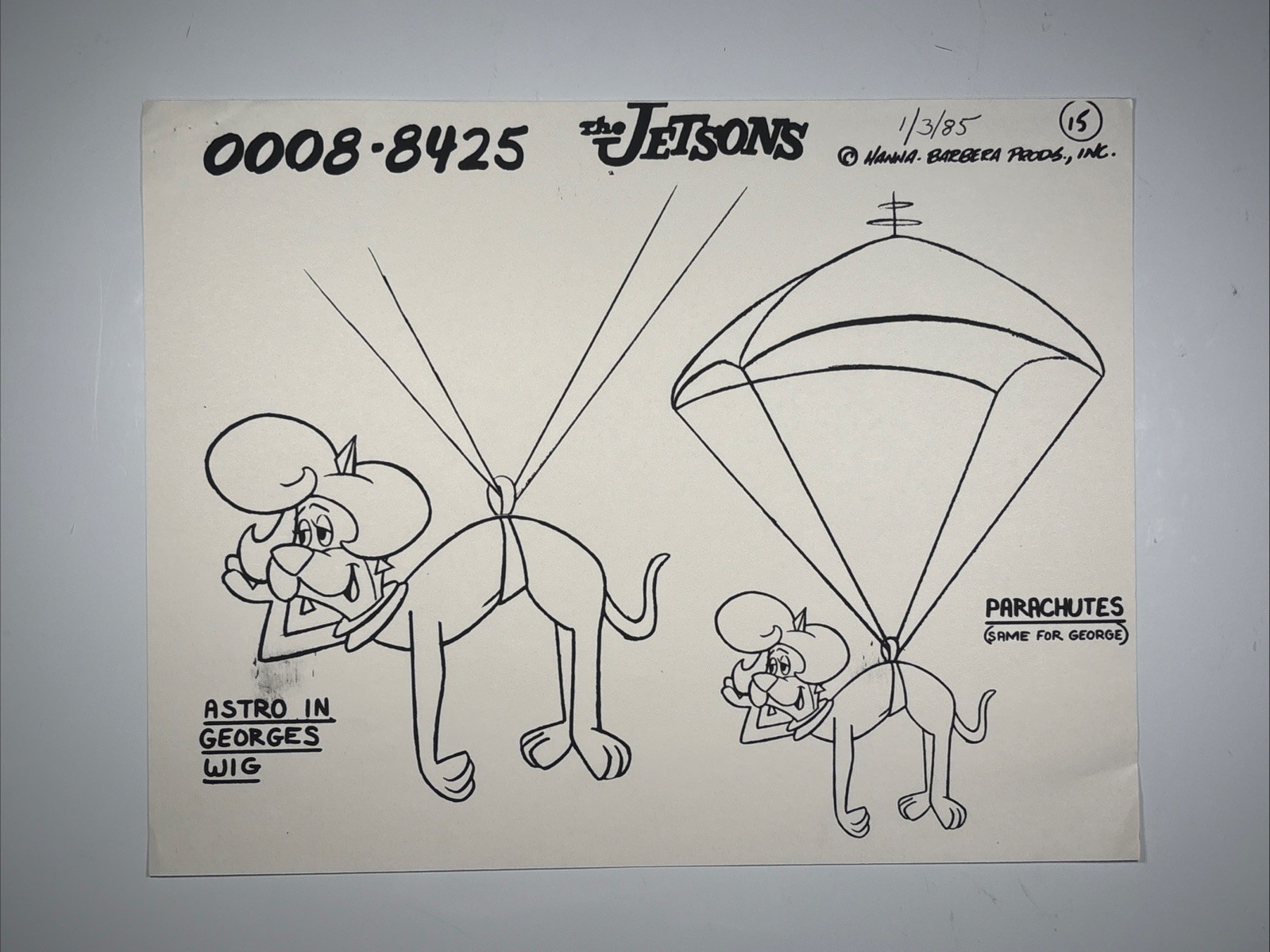 VINTAGE Jetsons Production Model Sheets 80s Animation Cartoons J41 VINTAGE Jetsons Production Model Sheets 80s Animation Cartoons J41