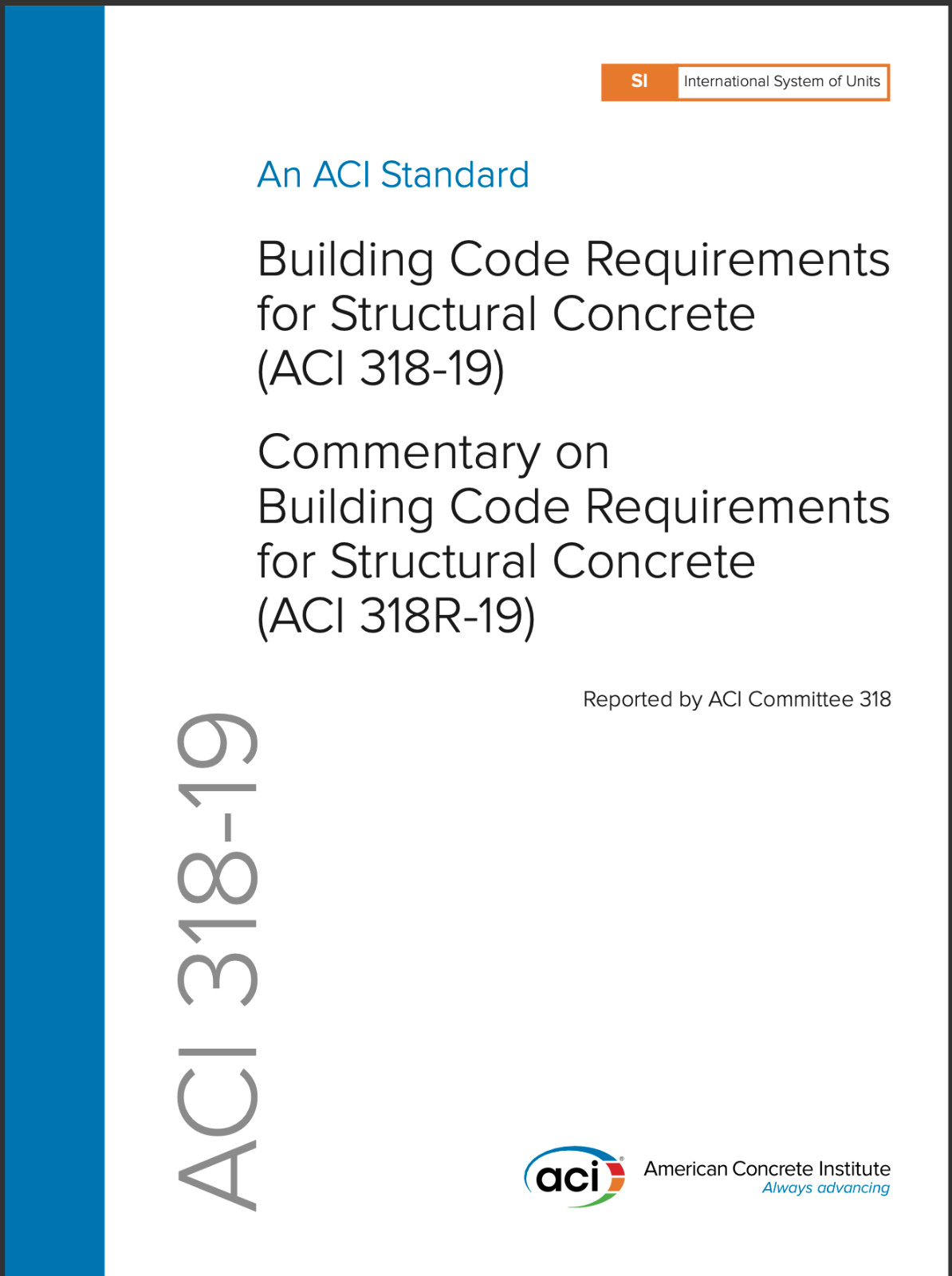 ACI CODE-318-19: Building Code Requirements for Structural NEW STOCK ACI CODE-318-19: Building Code Requirements for Structural NEW STOCK
