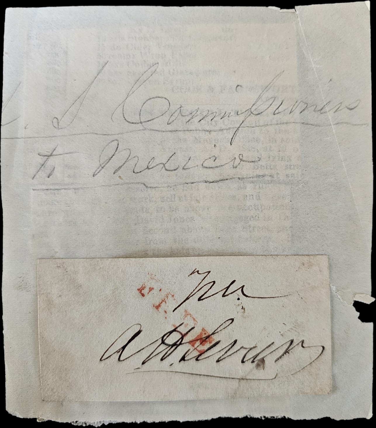Ambrose Hundley Sevier (1801-1848) U.S. Commissioner to Mexico | Free Frank Auto