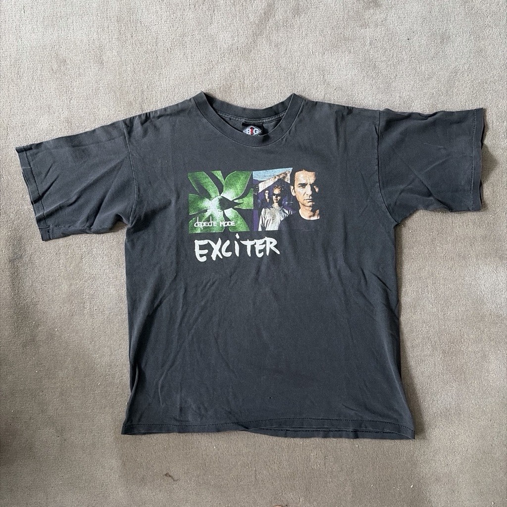 Vintage Depeche Mode Exciter Tour T Shirt 2001 Large Black Single Stitch