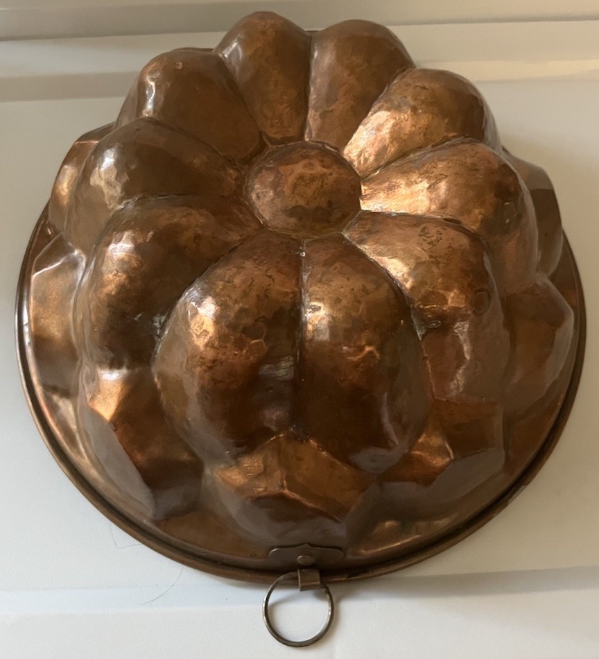 Antique French Copper Cake Jello Mold Heavy Thick Wall Decor Antique French Copper Cake Jello Mold Heavy Thick Wall Decor