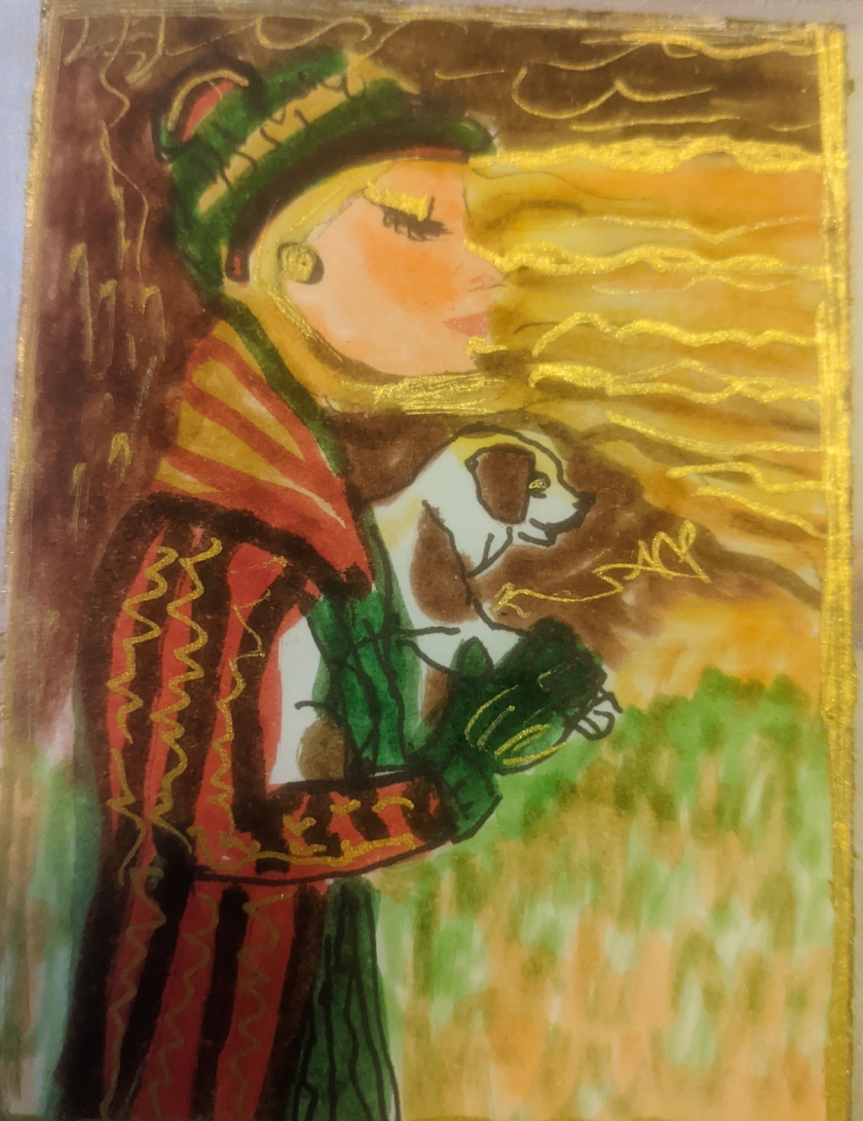 ACEO Art Card Signed Original Hand Painted ACEO Art Card Signed Original Hand Painted