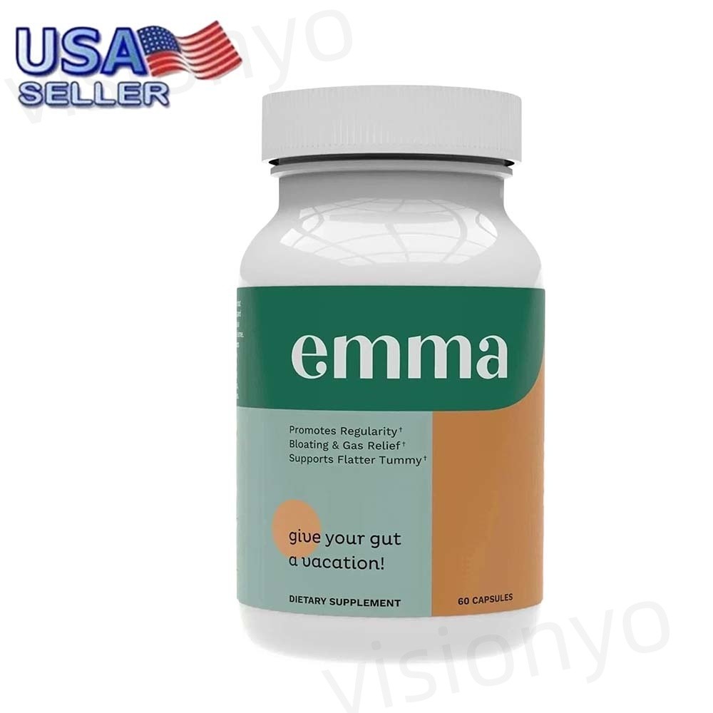 3 Pack Emma Gut Health Supplement 180 Capsules for Bloating Relief & Leaky Gut~ 3 Pack Emma Gut Health Supplement 180 Capsules for Bloating Relief & Leaky Gut~
