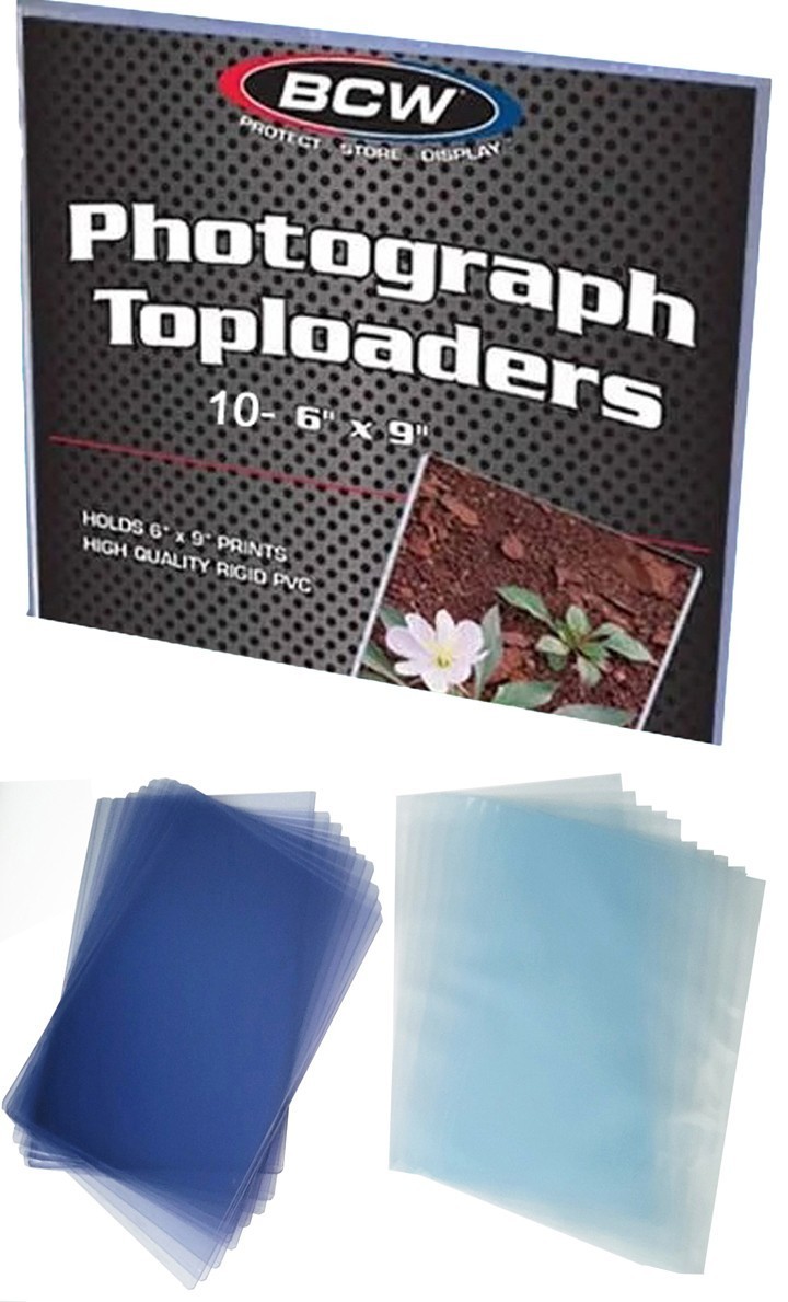 10 BCW 6x9 Toploaders Rigid Card Photo Storage with 10 Soft Inner Sleeves New 10 BCW 6x9 Toploaders Rigid Card Photo Storage with 10 Soft Inner Sleeves New