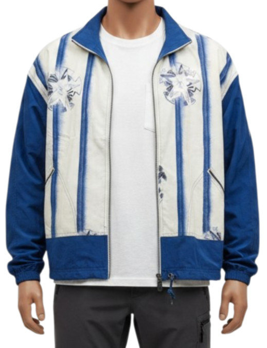 Vintage Adidas Adventure Nordic Windbreaker EU Model D40 Med Blue White Trefoil