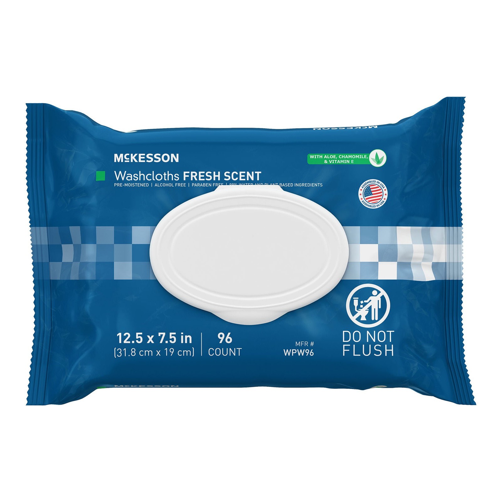 McKesson Personal Cleansing Wipe 7.5 x 12.5\