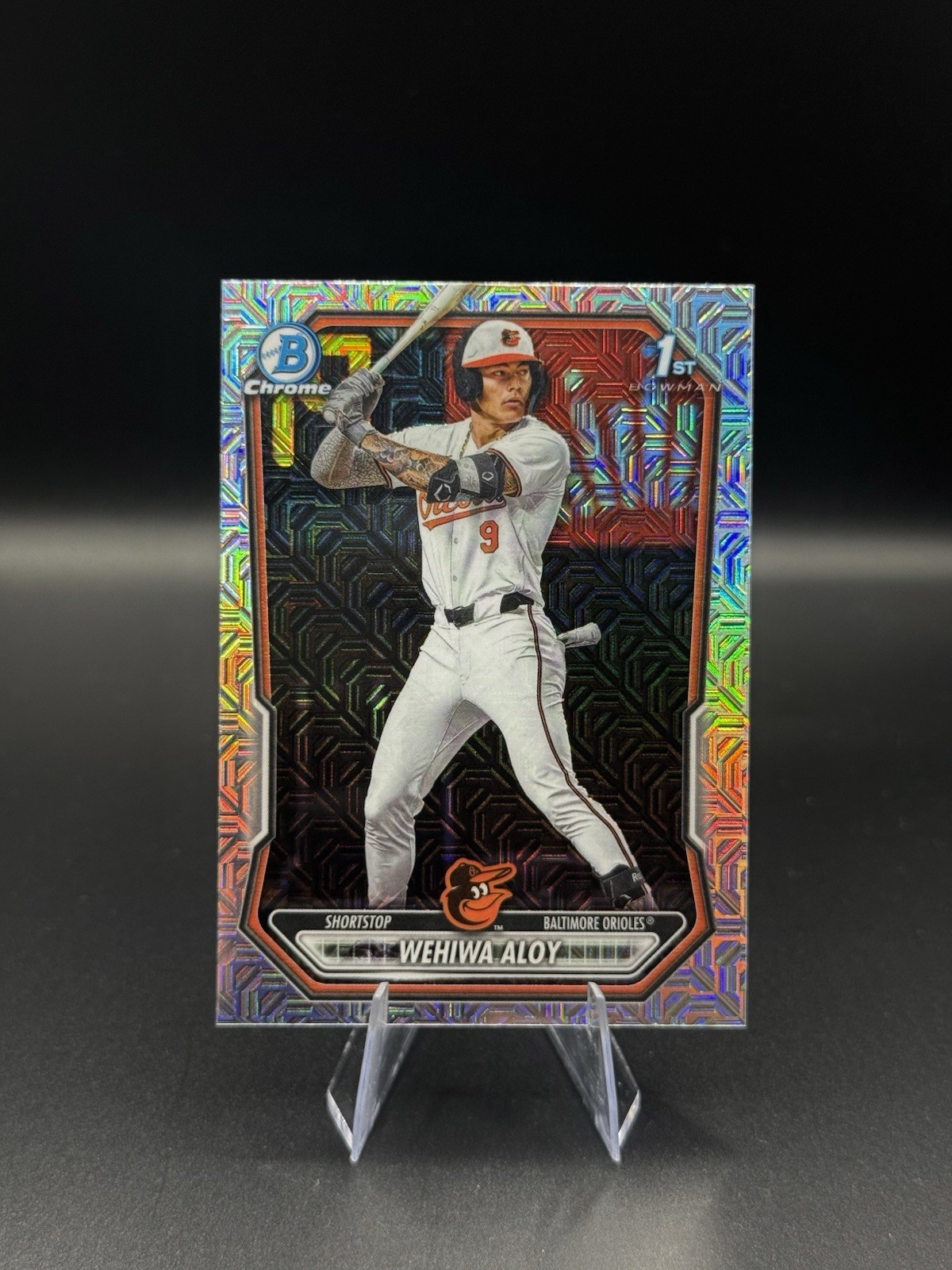 2026 Bowman Chrome Prospects Wehiwa Aloy #BCP-135 Mojo Refractor (RC) Orioles 2026 Bowman Chrome Prospects Wehiwa Aloy #BCP-135 Mojo Refractor (RC) Orioles