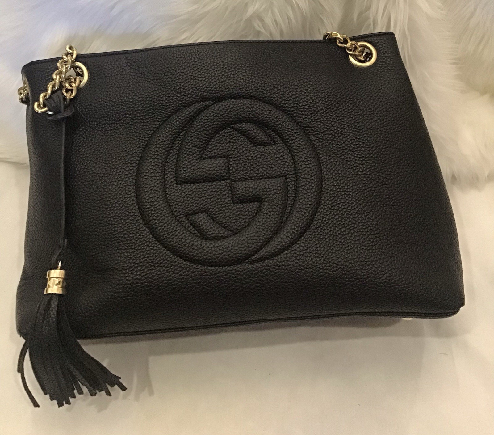 GG black Leather Bag GG black Leather Bag