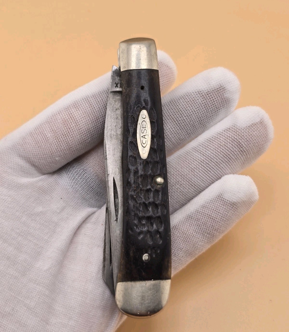 Vintage 1965-1969 Case XX 6254 Trapper style Bone Pocket Knife Vintage 1965-1969 Case XX 6254 Trapper style Bone Pocket Knife