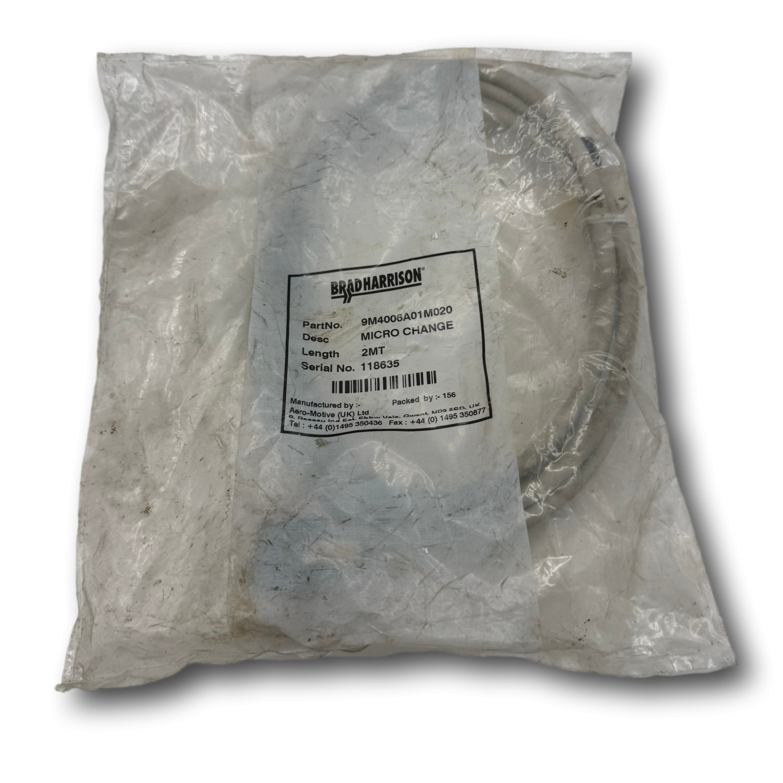 Brad-Harrison 9M4006A01M020 Molex Micro-Change M12 Sensor Cable 2m (New) B43