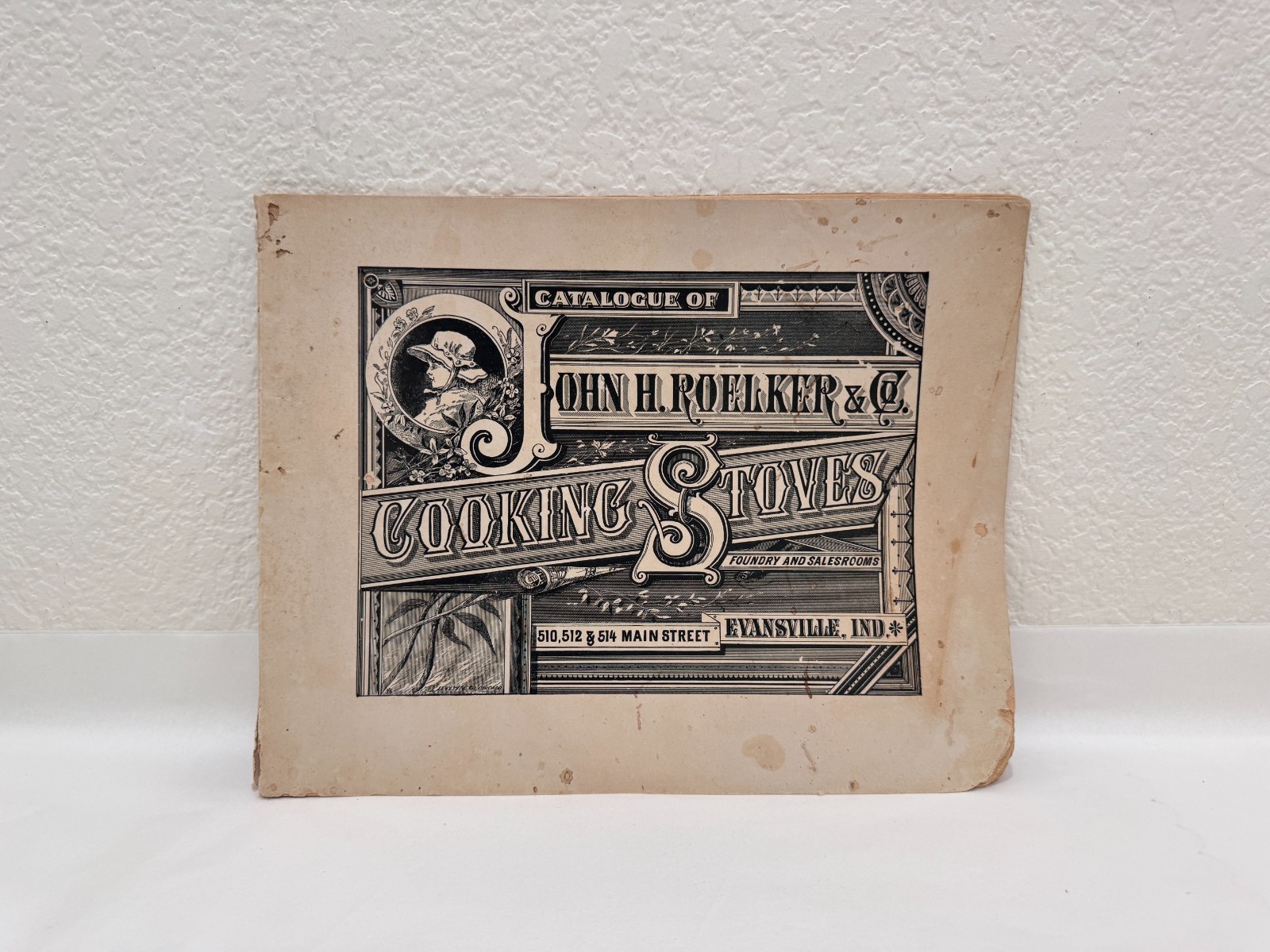 RARE 1883 John H. Roelker Stove & Plow Illustrated Trade Catalog Evansville 52P
