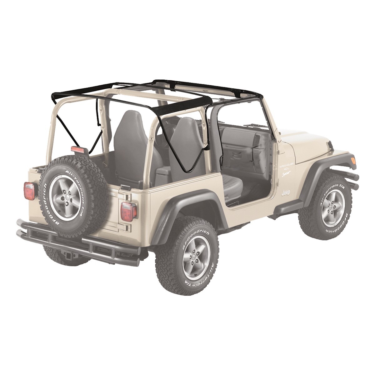 55002-01 Bestop Soft Top Hardware for Jeep Wrangler 1997-2006