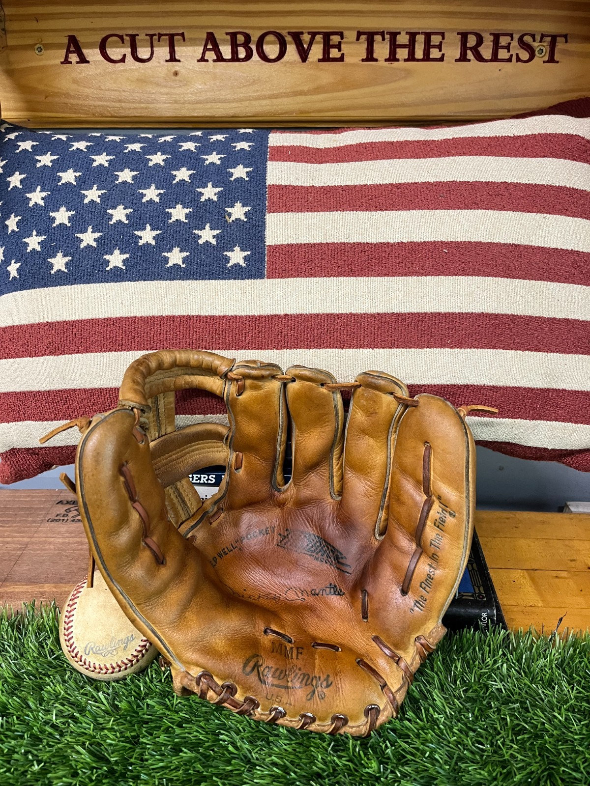 Vintage Rawlings Mickey Mantle MMF Made in USA Vintage Rawlings Mickey Mantle MMF Made in USA