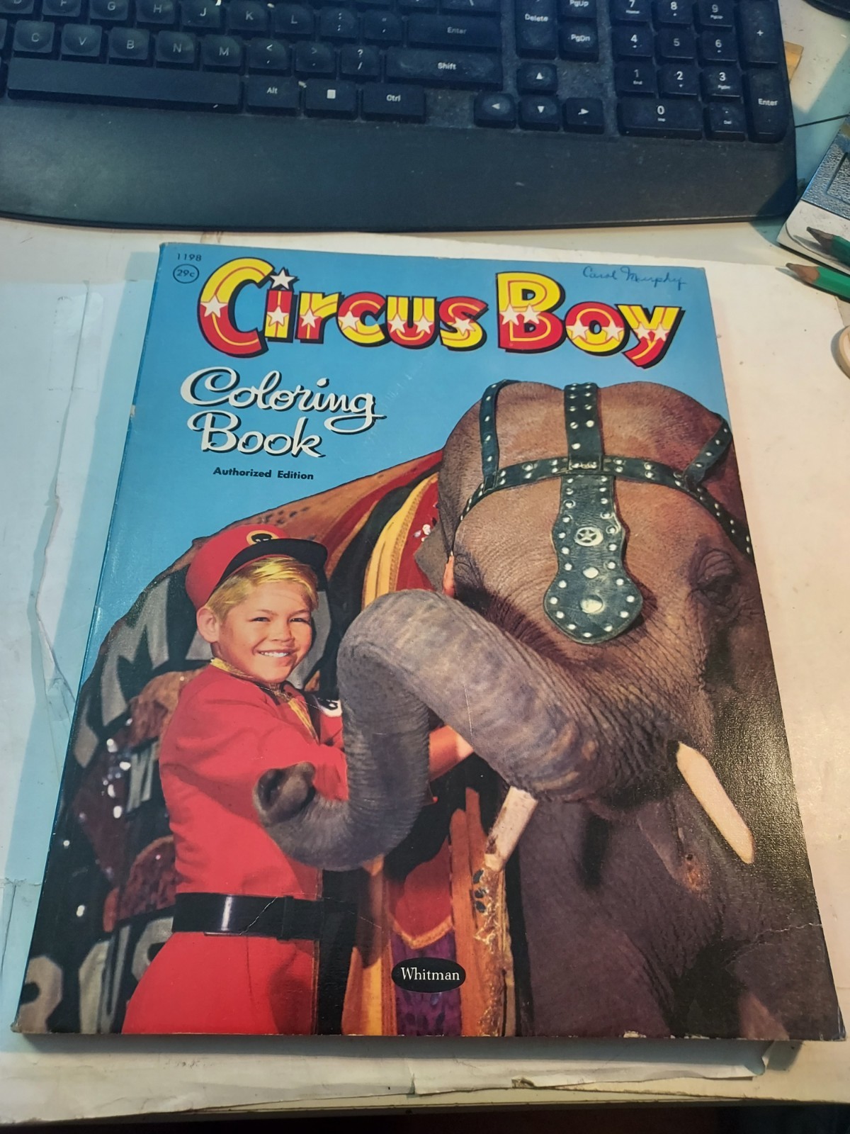 VTG 1958 WHITMAN CIRCUS BOY COLORING BOOK #1198 WITH MICKY DOLENZ-Not Colored In VTG 1958 WHITMAN CIRCUS BOY COLORING BOOK #1198 WITH MICKY DOLENZ-Not Colored In