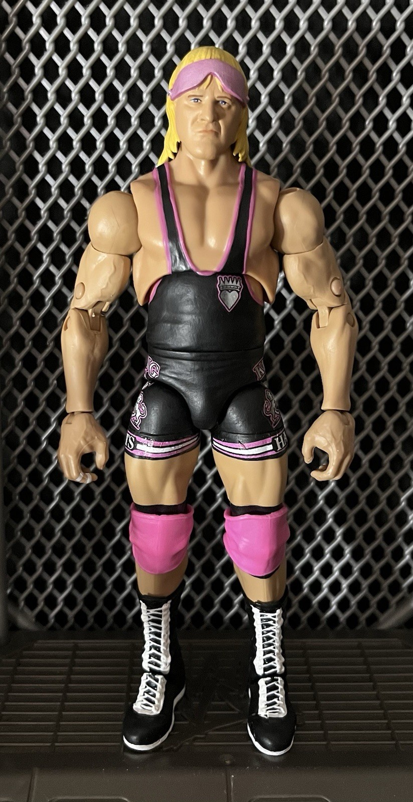 Owen Hart Ultimate Elite Custom Wrestling Figure Mattel WWF WWE Stampede Aew 2 Owen Hart Ultimate Elite Custom Wrestling Figure Mattel WWF WWE Stampede Aew 2