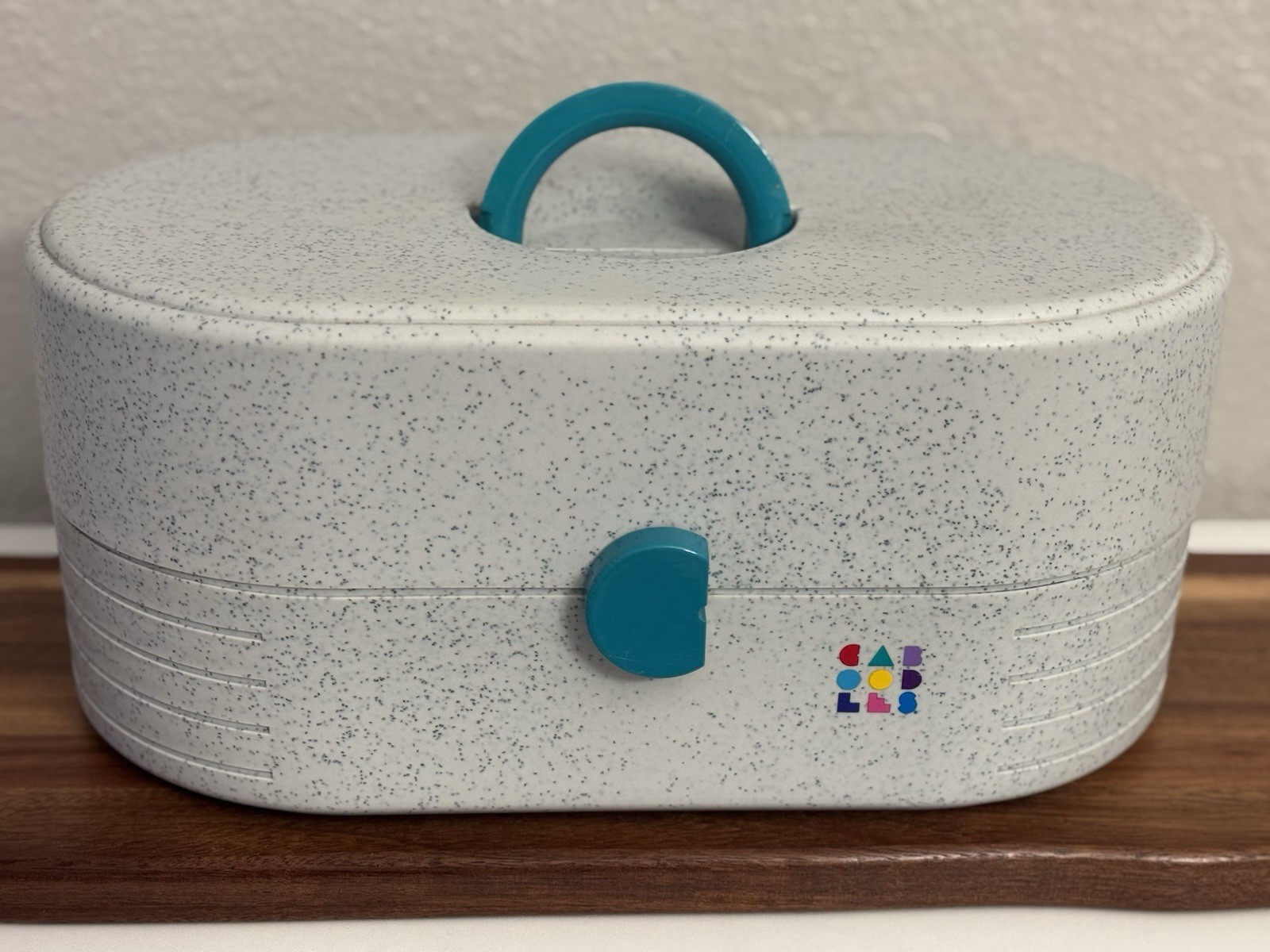 Caboodles Vintage Makeup Storage Carrying Case Gray Teal Original Organizer Caboodles Vintage Makeup Storage Carrying Case Gray Teal Original Organizer