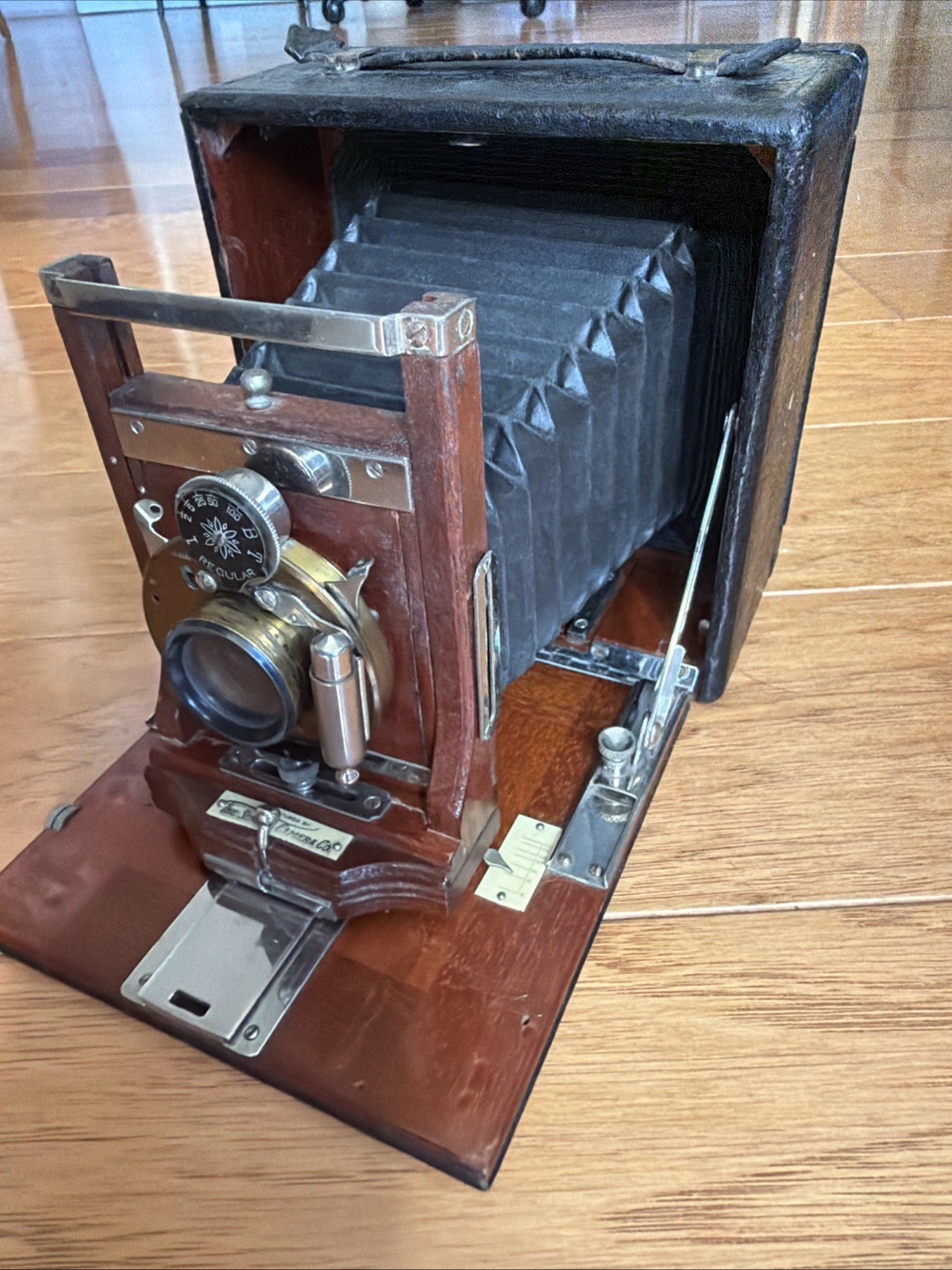Antique Antique Seroco 4x5 Folding Plate Camera Wollensak Regular Shutter Brass