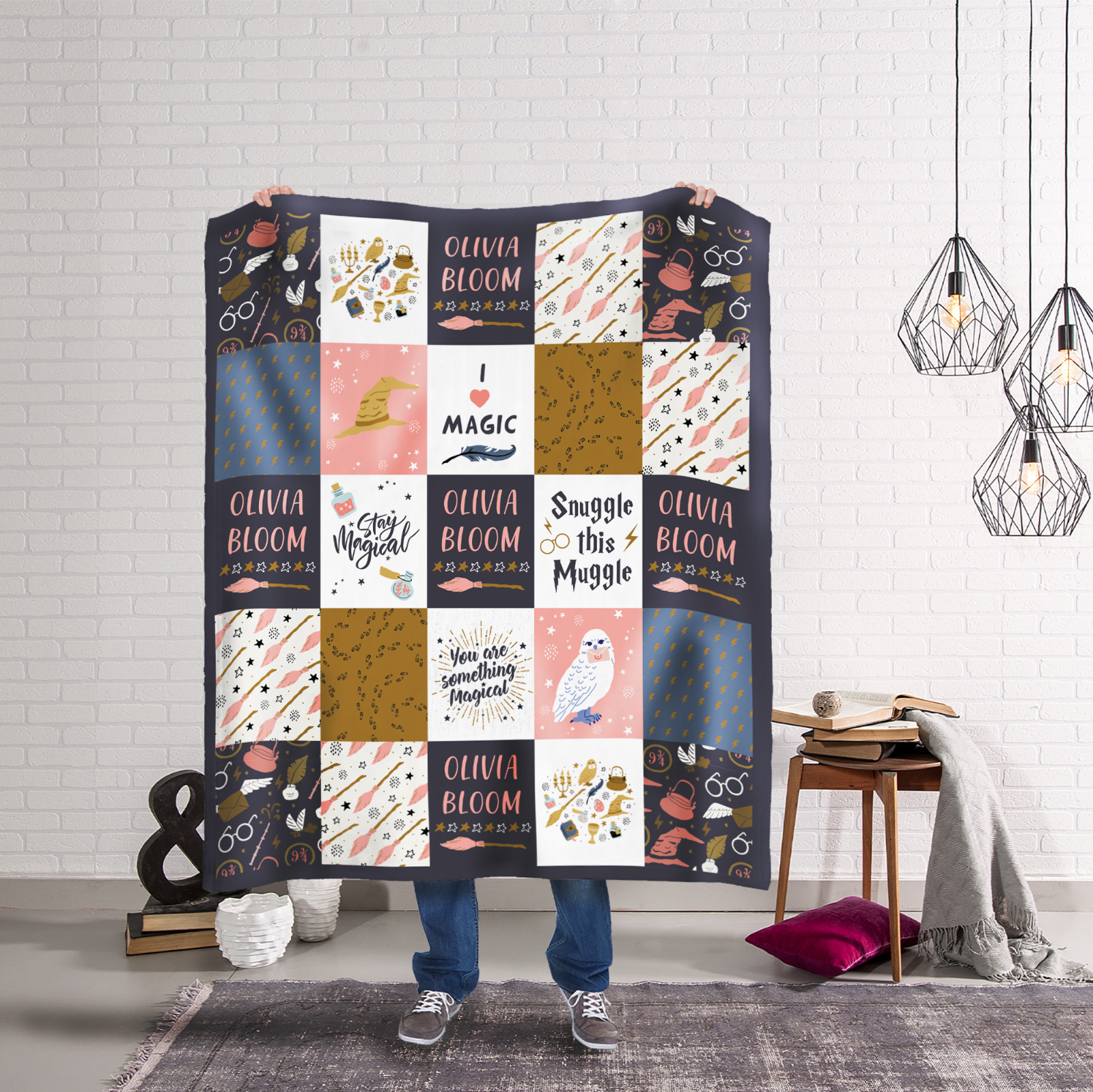 Harry Potter Personalized Girl Blanket BRAND NEW Harry Potter Personalized Girl Blanket BRAND NEW