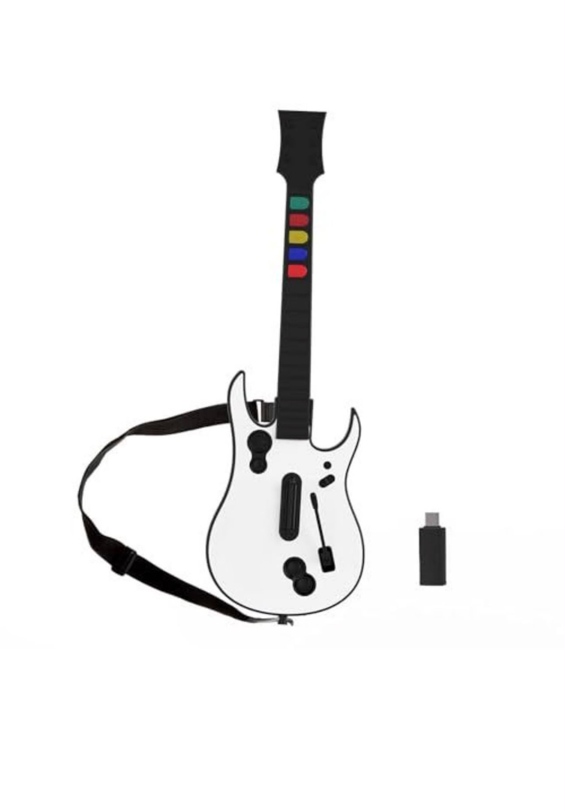 NBCP KT606 Wireless Ergonomic Gaming Guitar White for PC and PS3 NBCP KT606 Wireless Ergonomic Gaming Guitar White for PC and PS3