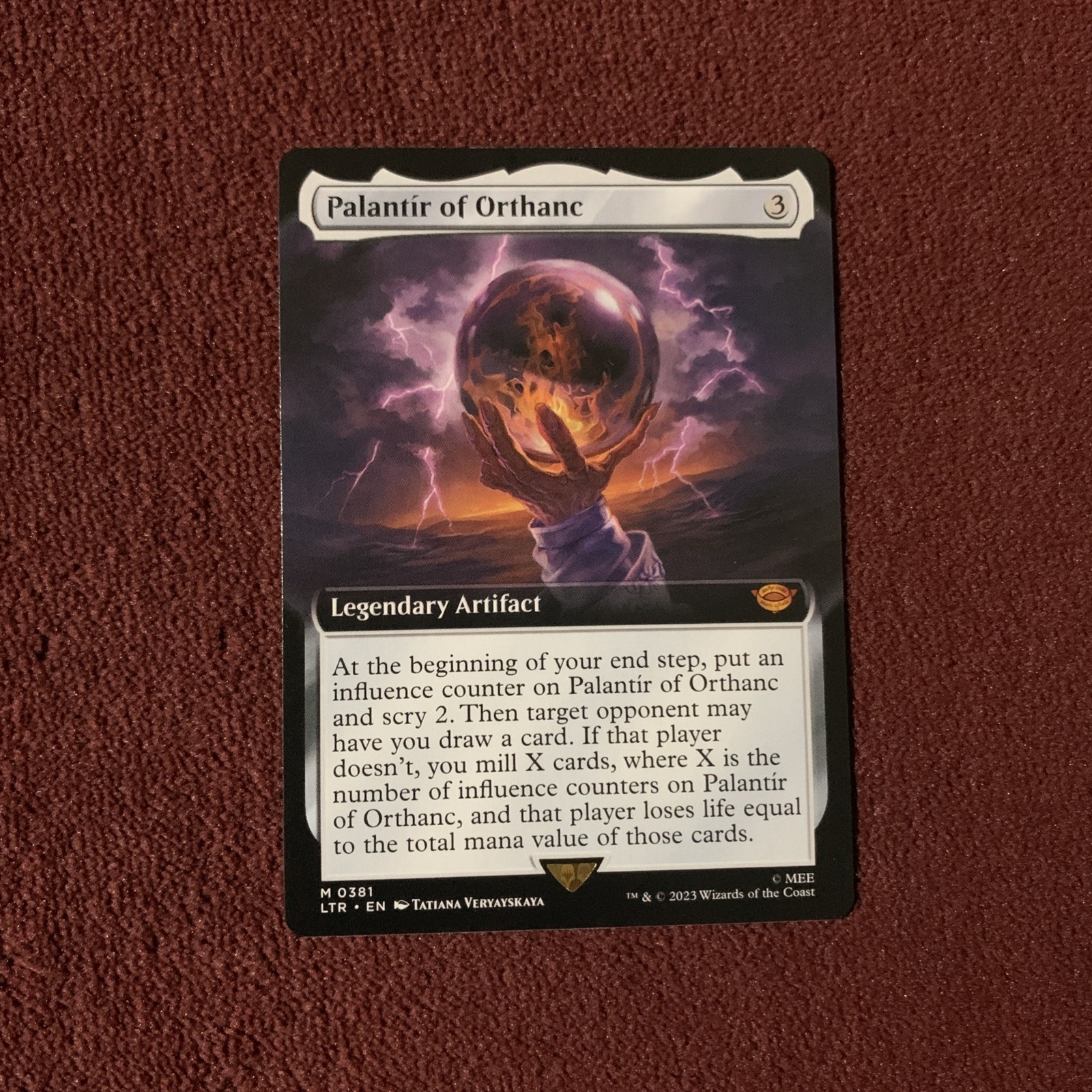 Palantir of Orthanc (Extended Art) Universes Beyond: the Lord of the Rings:... Palantir of Orthanc (Extended Art) Universes Beyond: the Lord of the Rings:...
