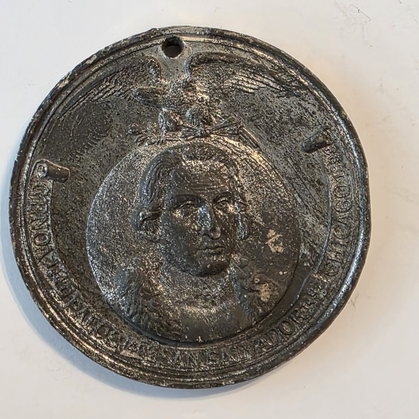 1893 Chicago Columbian Exposition Medal Maryland HK-213 White Metal 1893 Chicago Columbian Exposition Medal Maryland HK-213 White Metal